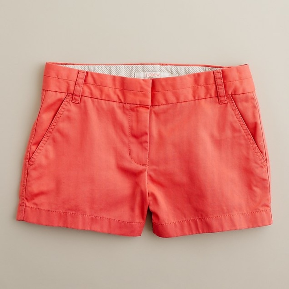 J. Crew 3” Broken-In Chino Shorts - Neon Coral
